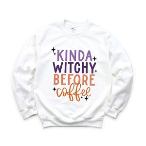 Simply Sage Market Women's Graphic Sweatshirt Kinda Witchy Before Coffee - 1 of 4