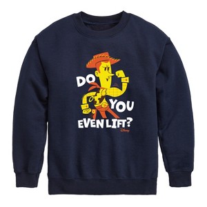 Boys' - Disney - Do You Even Lift Graphic Long Sleeve Fleece Sweatshirt - 1 of 4