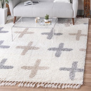 Unique Loom    Hygge Shag Positive Area Rug - 1 of 4