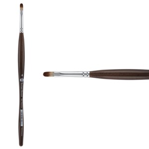 Borciani e Bonazzi UNICO Synthetic Mongoose Artist Paint Brush - Series 802 Filbert - Size #4 - Watercolors, Oil & Acrylic Paint - Handcrafted in - 1 of 4