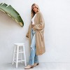 Women's Cozy Longline Open Front Cardigan with Dolman Sleeves -Cupshe - 2 of 4