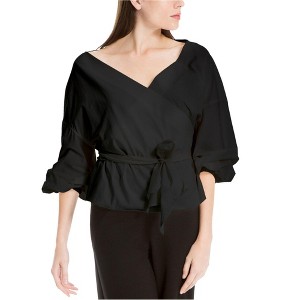 Max Studio London Womens Belted Wrap Blouse - 1 of 1