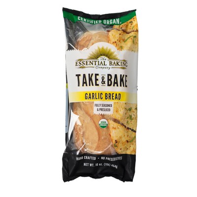 The Essential Baking Company Take & Bake Organic Garlic Bread - 16oz