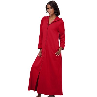 Long Hooded Fleece Sweatshirt Robe