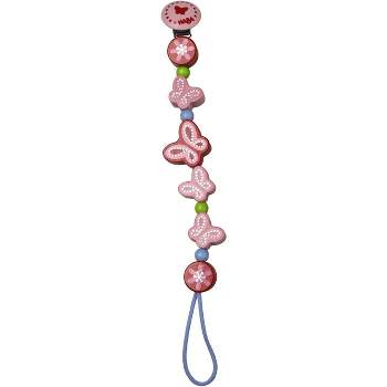 HABA Enchanted Butterflies Wooden Pacifier Chain (Made in Germany)