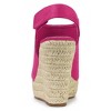 Allegra K Women's Espadrille Platform Heeled Wedges Sandals - 3 of 4