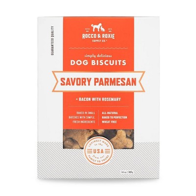 Rocco & Roxie Savory Parmesan with Bacon and Rosemary Dog Treats - 14oz