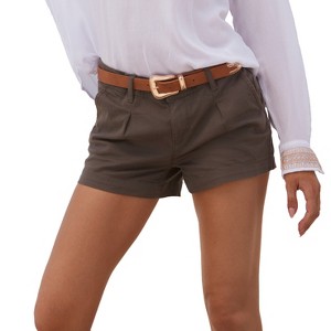 Women's Front Pleat Shorts - LASCANA - 1 of 4