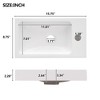 GDFStudio Morr 15.75" Farmhouse Bathroom Vanity with Reversible Resin Sink, Door and Adjustable Shelf - 4 of 4
