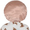 Anna-Kaci Silk Bonnet for Sleeping Satin Lined Hair Bonnet with Long Tie Band for Women Curly Hair - 3 of 4