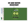 Rick And Morty Pickle Rick Face Automotive Bumper Sticker - 2 of 4