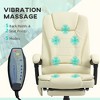 7-Point Vibrating Massage Office Chair High Back Massaging Office Desk Chair with Lumbar Support, Footrest - 4 of 4