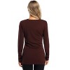 BLUEMING Womens Maternity Shirts Long Sleeve Crew Neck Basic Tank Tops Side Buttons Pregnant Shirts - 2 of 4