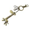 Unique Bargains Metal Giraffe Shape Pendant Gift Keychain Bronze Tone - 2 of 4