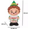 Gemmy 3.5 ft. Tall LED Buddy the Elf with Banner Christmas Holiday Inflatable - 3 of 4