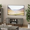 Furinno Mid-Century TV Stand Entertainment Media Console w/2 Cabinets&Open Storage Shelves for TVs up to 50",French Oak Grey - 4 of 4