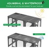 Catio Outdoor Cat Enclosure, 59" Wooden Cat House with 6 Platform, Large Cat Kennel Condo with Waterproof Roof, Feral Cat Shelter for Multiple Cats - 4 of 4
