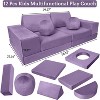 Modular Kids Play Couch 12PCs - Toddler Sectional Sofa with Soft Removable Covers, Space-Saving Playroom Furniture for Nap Time - Easy Assembly - 2 of 4