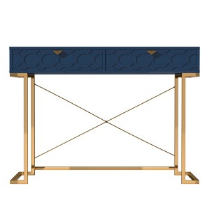 CLIHOME 42-in Modern/Contemporary Console Table, Writing Desk with 2 Drawers - 1 of 4