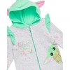 Kids Star Wars Grogu Cutest in The Galaxy Hooded Pajamas with Ears - 4 of 4