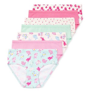 Lucky & Me Gracie Girls Organic Cotton Briefs Multiple Colors Multiple Sizes (7-Pack) - 1 of 4