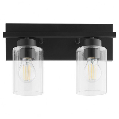 Quorum Lighting Carter 2 - Light Vanity in  Matte Black