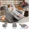 Rocking Recliner Chairs,Massage Recliner Chair with Vibration Massage and Heat,360° Swivel Rocking Recliner Chair - 3 of 4