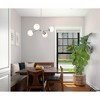 Urban Ambiance Luxury Minimalist Indoor Chandelier,  12''H x 16-1/2"W x 26-1/4''D,  Brushed Nickel Finish, UHP4620 - 2 of 4