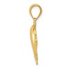 Black Bow Jewelry 14k Yellow Gold Kissing Dolphins Pendant - 2 of 4