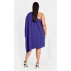 Women's Plus Size Lily Dress - purple | CITY CHIC - 3 of 4