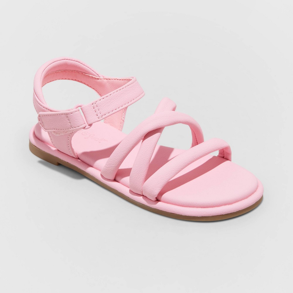 Toddler Girls' Kari Ankle Strap Sandals - Cat & Jack™ Pink 11T,6 8 