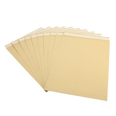Unique Bargains Office Garden Coin Envelope Self-Adhesive Small Item Stamp Storage Packet Yellow 25 Pcs