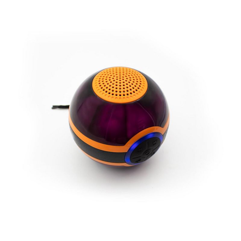 ZTECH Portable Wireless Music Speaker with LED Lights, Mini Music Ball with TF Card, 4 of 6