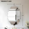 Beautyolove Oval Aluminum Alloy Framed Scalloped Wavy Wall Mirror - 4 of 4