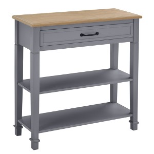Modern Style Console Table with Drawer and Shelves, Sofa Entry Hallway Table - 1 of 4