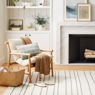 Holly Sling Back Accent Chair Cream/Natural (KD) - Threshold™ designed with Studio McGee