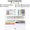 Hachikiko RFID Blocking Ultra Slim Vegan Leather Wallet, Compact Credit Card Holder Clutch with 11 Card Slots, ID Window & Zippered Change Pocket - 3 of 4