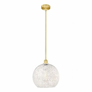 White Mouchette - 1 Light Stem Hung Pendant In Modern Style-16.13 Inches Tall and 13.75 Inches Wide - 1 of 1
