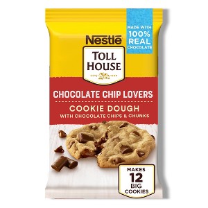 Nestle Toll House Ultimates Chocolate Chip Lovers Cookie Dough - 16oz/12ct - 1 of 4