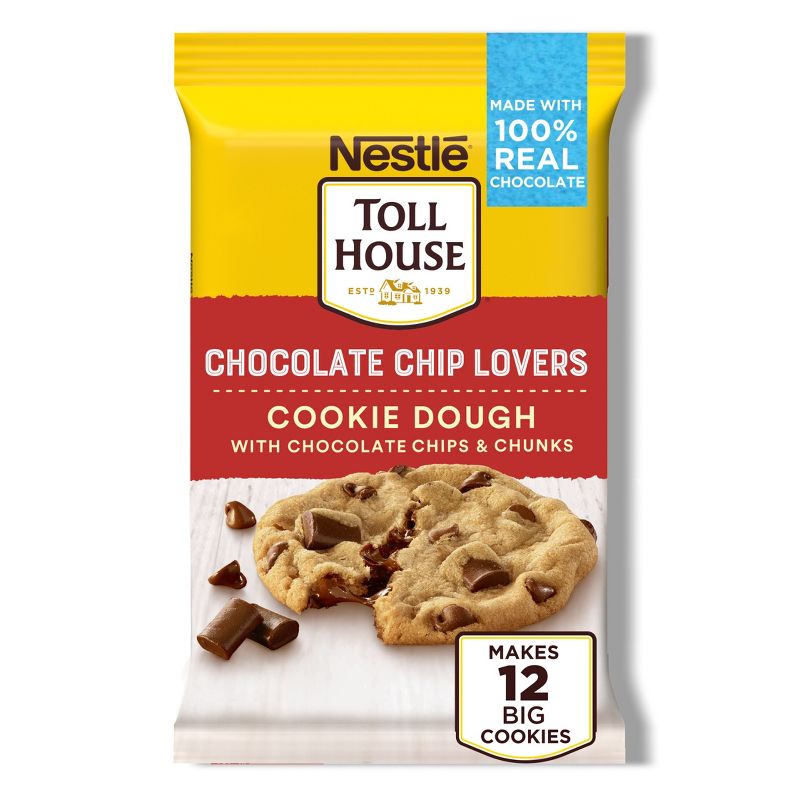 Nestle Toll House Ultimates Chocolate Chip Lovers Cookie Dough - 16oz/12ct, 1 of 12