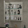 LED Medicine Cabinet with Mirror,Surface or Recessed Mount,Defogger,Memory Function,3-Color Lighting,USB&Outlet,Dimmer,and Storage Shelf - 3 of 4