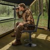 VEVOR Hunting Chair, 360° Silent Swivel, Lightweight Blind Chair, Heavy-Duty Steel Frame Ground Stool Seat, 300 Lbs Capacity, Black - 2 of 4