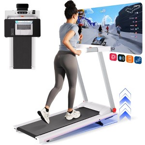 DeerRun Treadmills for Home with Incline and Handles, 3.0 HP Foldable Treadmill Running Machine with Smart APP - 1 of 4