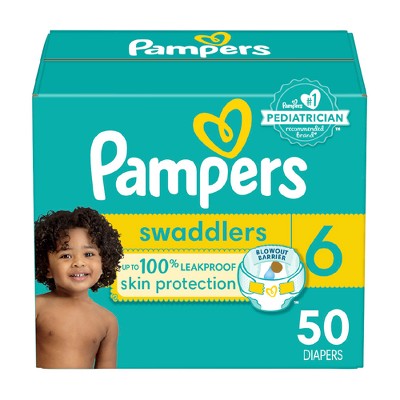 Pampers Swaddlers Soft Sensitive Skin Baby Diapers - Size 6 - 50ct