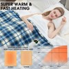Heated Blanket Electric Queen, Heating Queen with 10 Heats Levels/8 Hours Auto Off, Navy Plaid Flannel Blanket Winter Warmer for Adults - 2 of 4