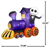 Gemmy Lightshow Airblown Inflatable Jack Skellington in Sewn in Micro LED Purple Train Scene Disney, 5 ft Tall - 3 of 4