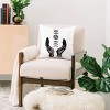 16"x16" Valentina Ramos Hand and Moon Throw Pillow Black/White - Deny Designs - 2 of 4