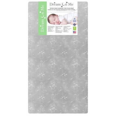 Dream On Me Snooze Crib & Toddler Mattress in Grey