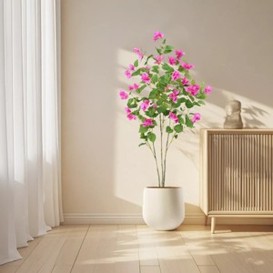 Artificial Tree With Real Touch Leaves, Green Plant Bougainvillea Tree For Photography Studio Atmosphere Decoration Artificial Landscape,1.2m - 1 of 4