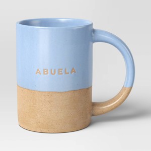 14oz Stoneware Abuela Mug Blue - Room Essentials™ - 1 of 3